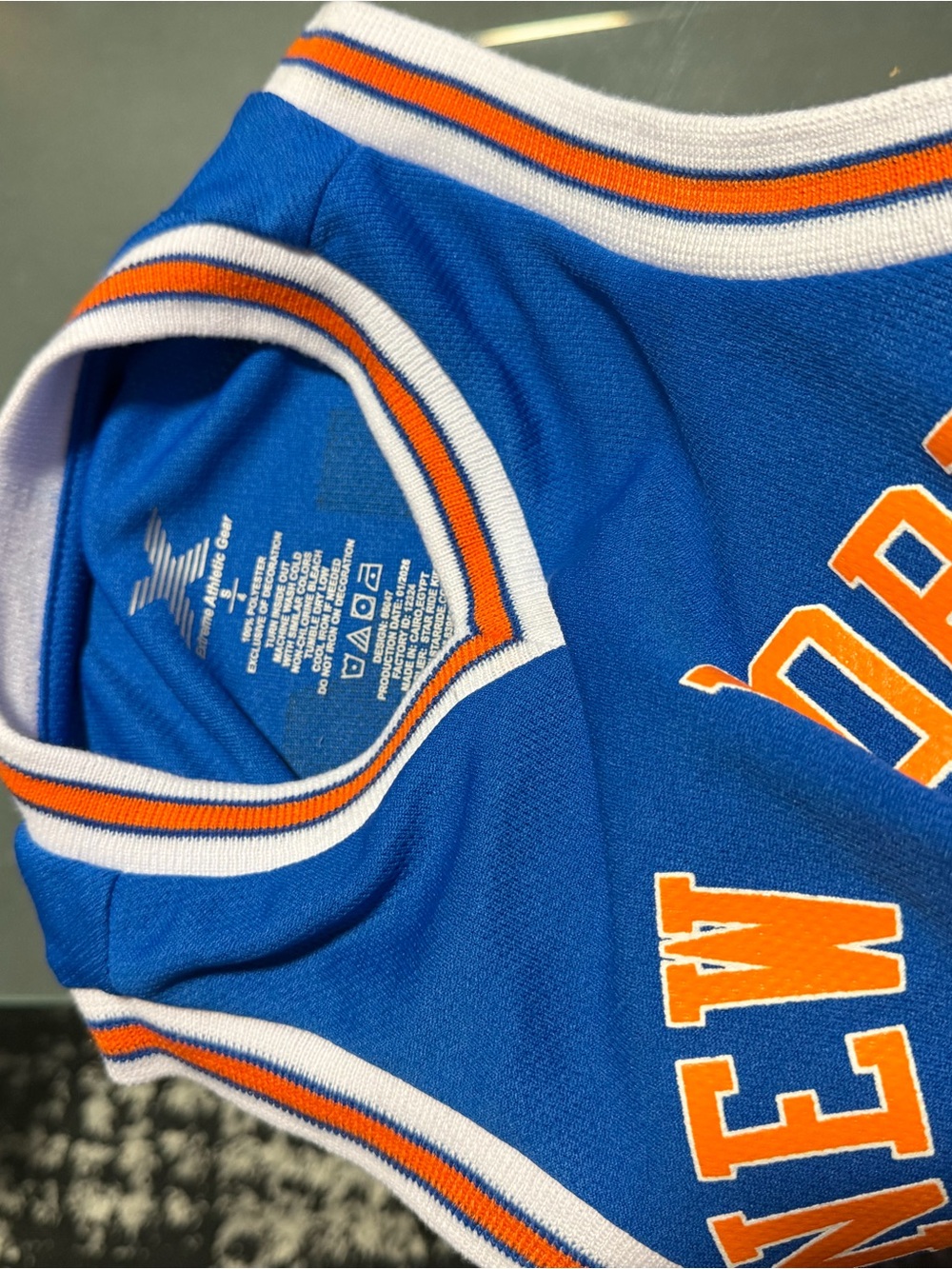 STARTER Blue & Orange Kids Jersey Tank